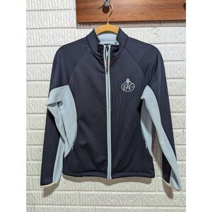 Burberry Golf Women's Two Tone Blue Performance Zip Front Jacket K CLub Size S